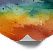Aquarell Charme Kunst Poster (Ecke)