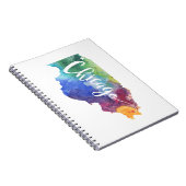 Aquarell Chicago Notizblock (Rechte Seite)