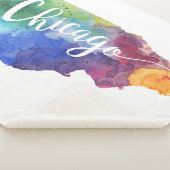 Aquarell Chicago Sherpadecke (3/4)