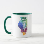 Aquarell Chicago Tasse (Links)
