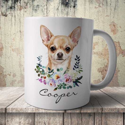 Aquarell Chihuahua Kaffeetasse