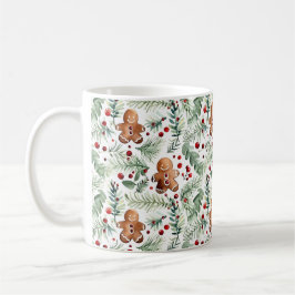 Aquarell Christmas Pattern Lebkuchen Kaffeetasse