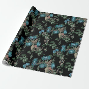 Aquarell, Chrysanthemen Geschenkpapier