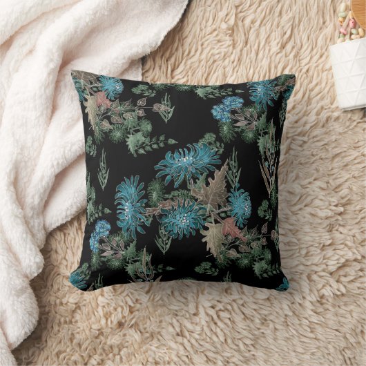 Aquarell, Chrysanthemen Kissen (Decke)