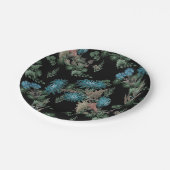 Aquarell, Chrysanthemen Pappteller (Schrägansicht)