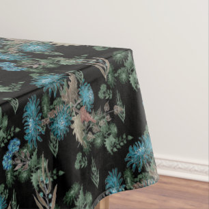 Aquarell, Chrysanthemen Tischdecke