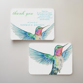 Aquarell Classic Hummingbird Memorial Vielen Dank Mitteilungskarte