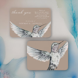 Aquarell Classic Hummingbird Memorial Vielen Dank Mitteilungskarte
