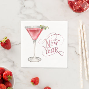Aquarell-Cocktail Serviette