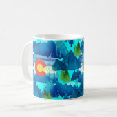 Aquarell Colorado Kaffeetasse (Vorderseite Links)