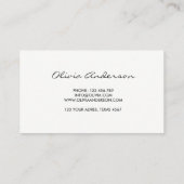 Aquarell Confetti färbt Visitenkarten Ereignis Visitenkarte (Rückseite)