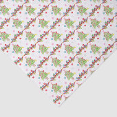 Aquarell Confetti Weihnachtsbäume & Band Seidenpapier (Ausschnitt)