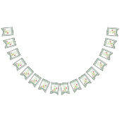 Aquarell Crocodile 2. Geburtstag Wimpelkette (Alle)