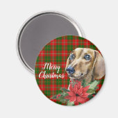 Aquarell Dackel Hund Personalisiert Magnet (Vorderseite/Rückseite)