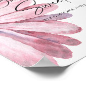 Aquarell Daisy - Babys sind ein süßes Poster (Ecke)