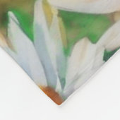 Aquarell Daisy Blume Garten Fleecedecke (Ecke)