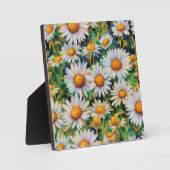 Aquarell Daisy Blume Garten Fotoplatte (Vorderseite)