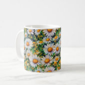 Aquarell Daisy Blume Garten Kaffeetasse (Vorderseite Links)