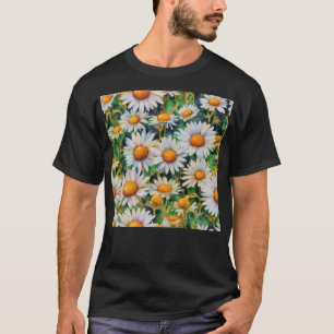 Aquarell Daisy Blume Garten T-Shirt