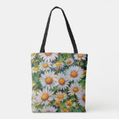 Aquarell Daisy Blume Garten Tasche (Rückseite)