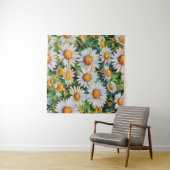Aquarell Daisy Blume Garten Wandteppich (Beispiel (Horizontal))