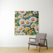 Aquarell Daisy Blume Garten Wandteppich (Beispiel)