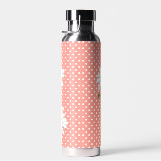 Aquarell Daisy Bouquet auf Punkten Trinkflasche (Rechts)