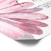 Aquarell Daisy - Bücher für Babyposter Poster (Ecke)