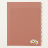Aquarell-Daisy-Floral-Boho-Weihnachtsgeschenk Planer (Rückseite)