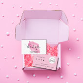 Aquarell Danke, dass Sie mein Projekt unterstützt Visitenkarte