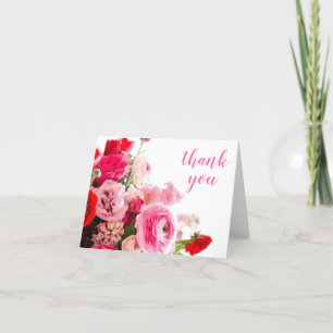 Aquarell Danke Hand Schrift Rosen Vorlage