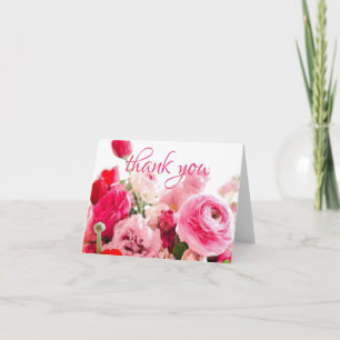 Aquarell Danke Handgeschriebener Skript Rosen Chic