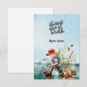 Aquarell Dankeskarte (Vorne/Hinten)