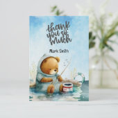 Aquarell Dankeskarte (Stehend Vorderseite)