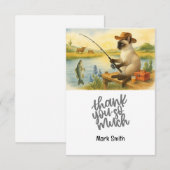 Aquarell Dankeskarte (Vorne/Hinten)