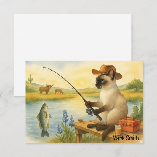 Aquarell Dankeskarte (Vorne/Hinten)