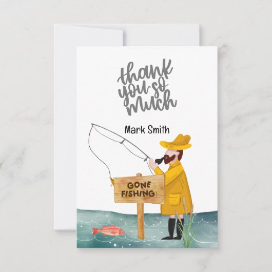 Aquarell Dankeskarte (Vorderseite)