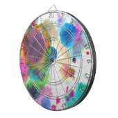 Aquarell-Dartscheibe Dartscheibe (Vorderseite rechts)