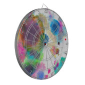 Aquarell-Dartscheibe Dartscheibe (Vorderseite Links)