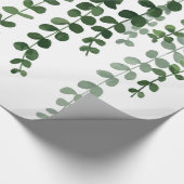 Aquarell, das grüne Reben kaskadiert Geschenkpapier (Ecke)