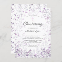 Aquarell Delikate Purple Blumen Christine