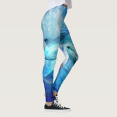 Aquarell-Delphin-Digital-Kunst Leggings (Rechts)