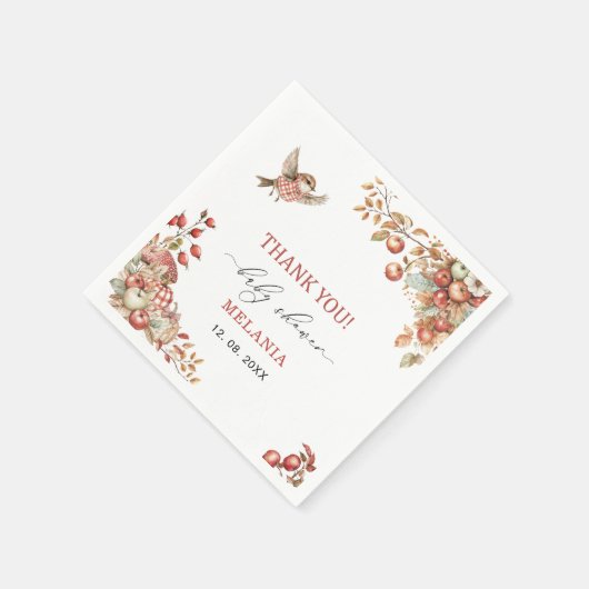 Aquarell der Apfel unserer Babyauge Dusche Serviette (Ecke)