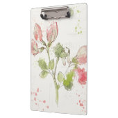 Aquarell der süßen Erbse Klemmbrett (Links)