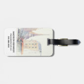 Aquarell des Eiffelturm-| Paris Gepäckanhänger (Rückseite horizontal)