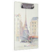 Aquarell des Eiffelturm-| Paris Klemmbrett (Rechts)
