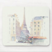 Aquarell des Eiffelturm-| Paris Mousepad (Vorne)