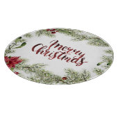 Aquarell des Weihnachten| - Stechpalmen-u. Schneidebrett (Ecke)