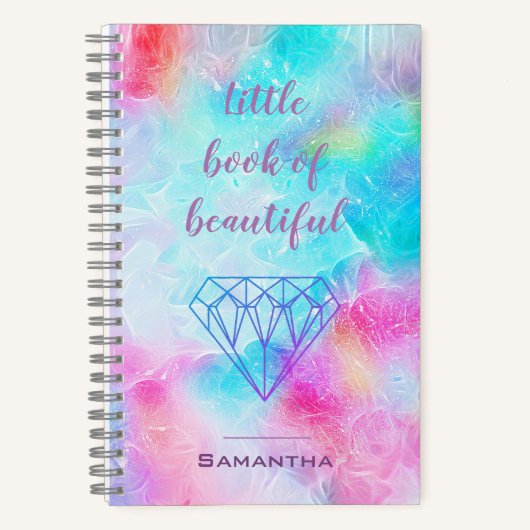 Aquarell Diamant Buch Schöne Positivität (Vorderseite)