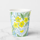 Aquarell Die Blume des Feldes . Chamomile Pappbecher (Rückseite)